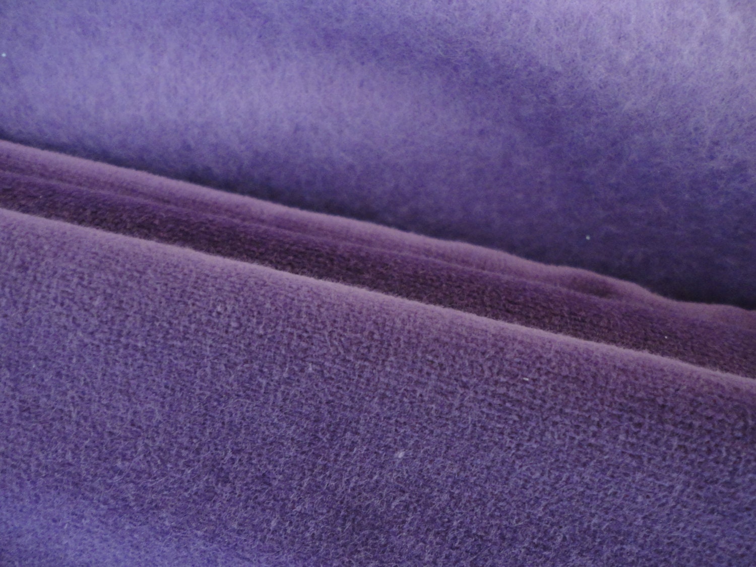 Velvet Corduroy Cotton Upholstery Fabric, Solid Purple