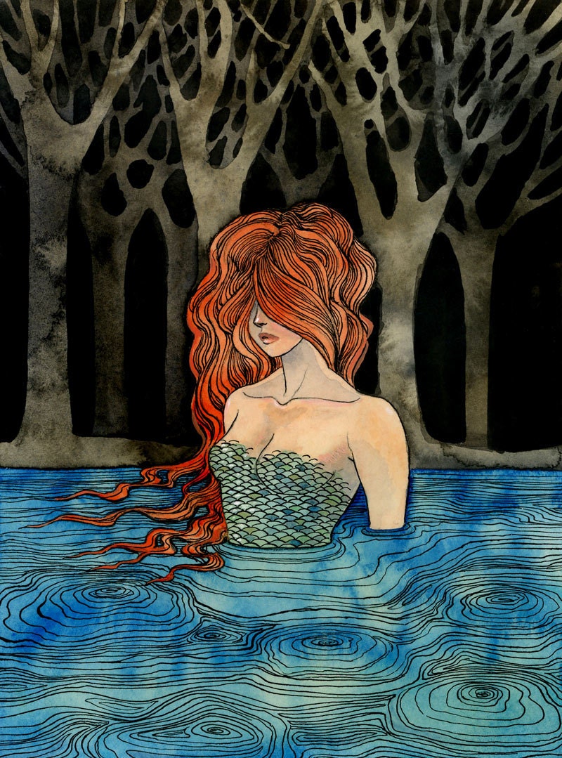 River - 5 x 7 high quality giclee print