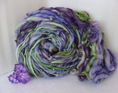Handspun  Yarn - Thick and Thin - Purple Pansy