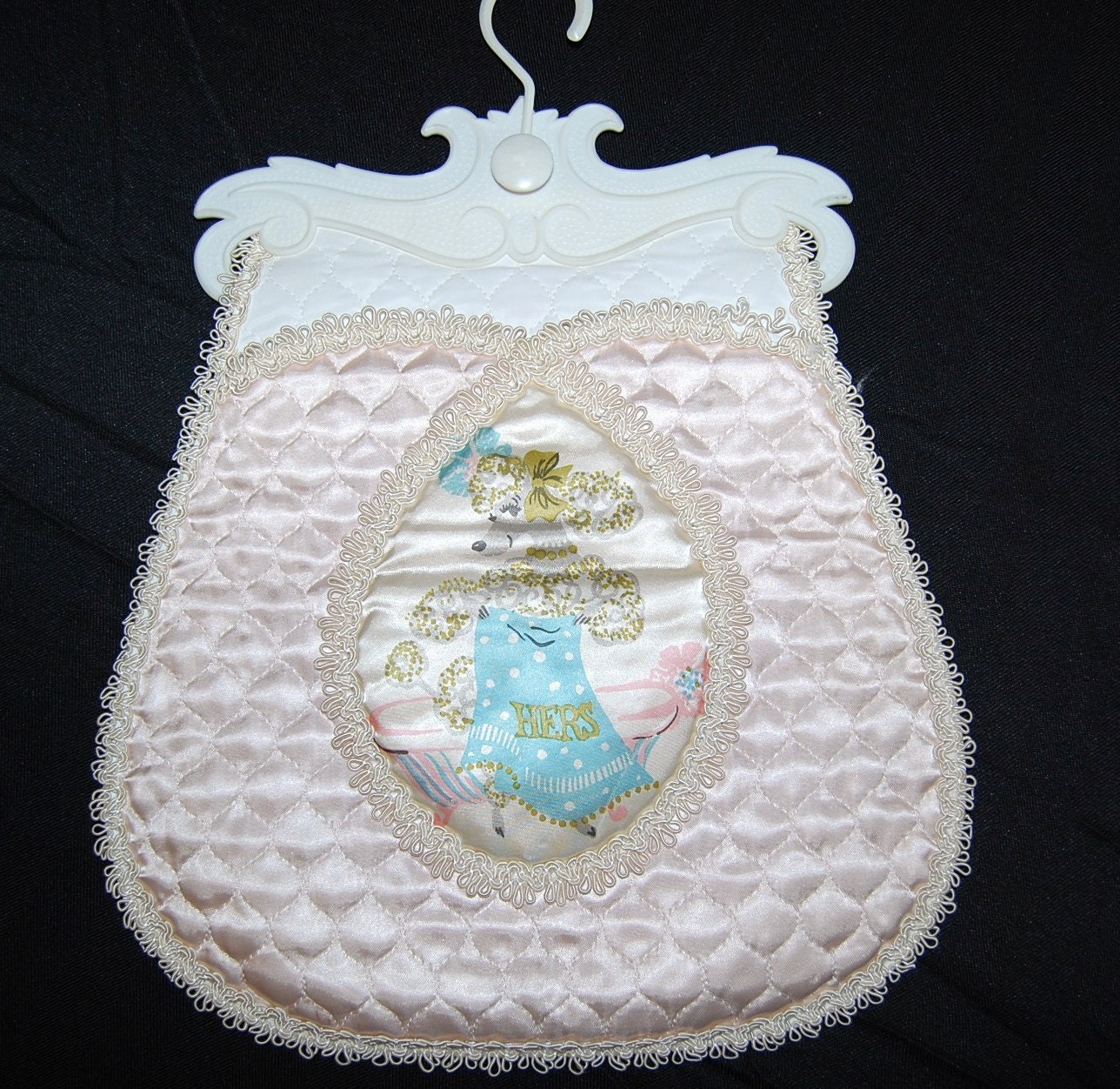 Vintage French Poodle Pink Lingerie Bag