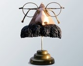 Eyewear Display, Nietzsche Nose Eyeglass stand, men, eyeglasses accessory, unusual, fun, funky