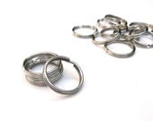 25 Split Key Rings for making Key Chains - 7/8 Inch (22 mm)