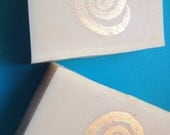 Red Mandarin Soap with jasmine and a shot of nutmeg and mimosa vanilla and frankincense