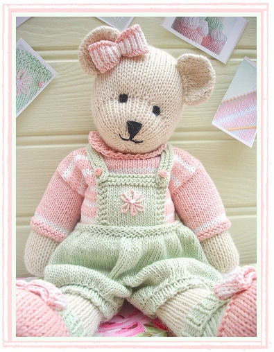 CANDY Bear/ Toy/ Teddy Bear Knitting Pattern/  PDF / DIGITAL Instant Download Pattern