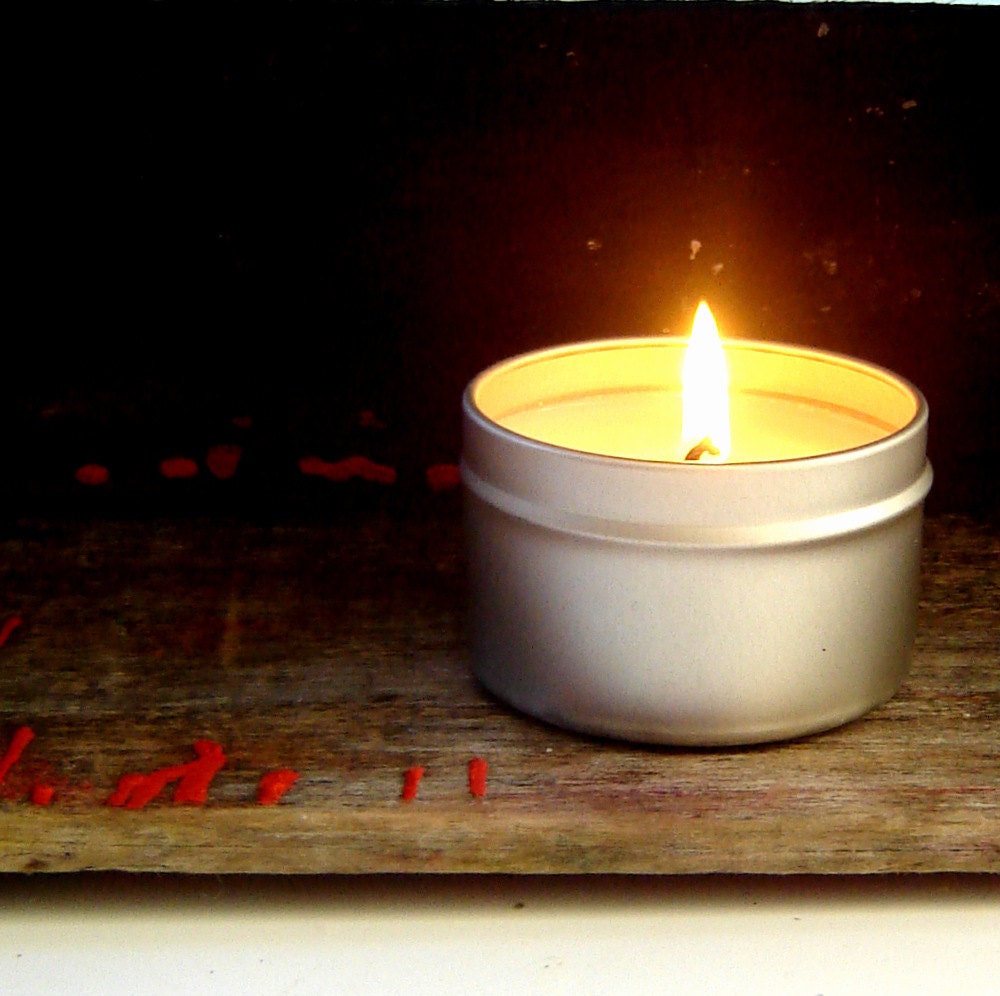 Set of 2 / Soy Candle Tins / Container Candles / Soy Handmade Scented Candles -mothers day gift set