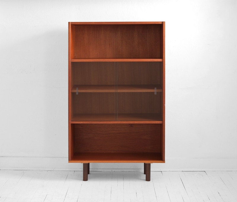 Mid Century Teak Wood Shelf - Wall, Modern, Bookshelf, Retro