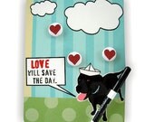 Dry Erase Magnetic Board Home Decor Black Lab Wall Decor