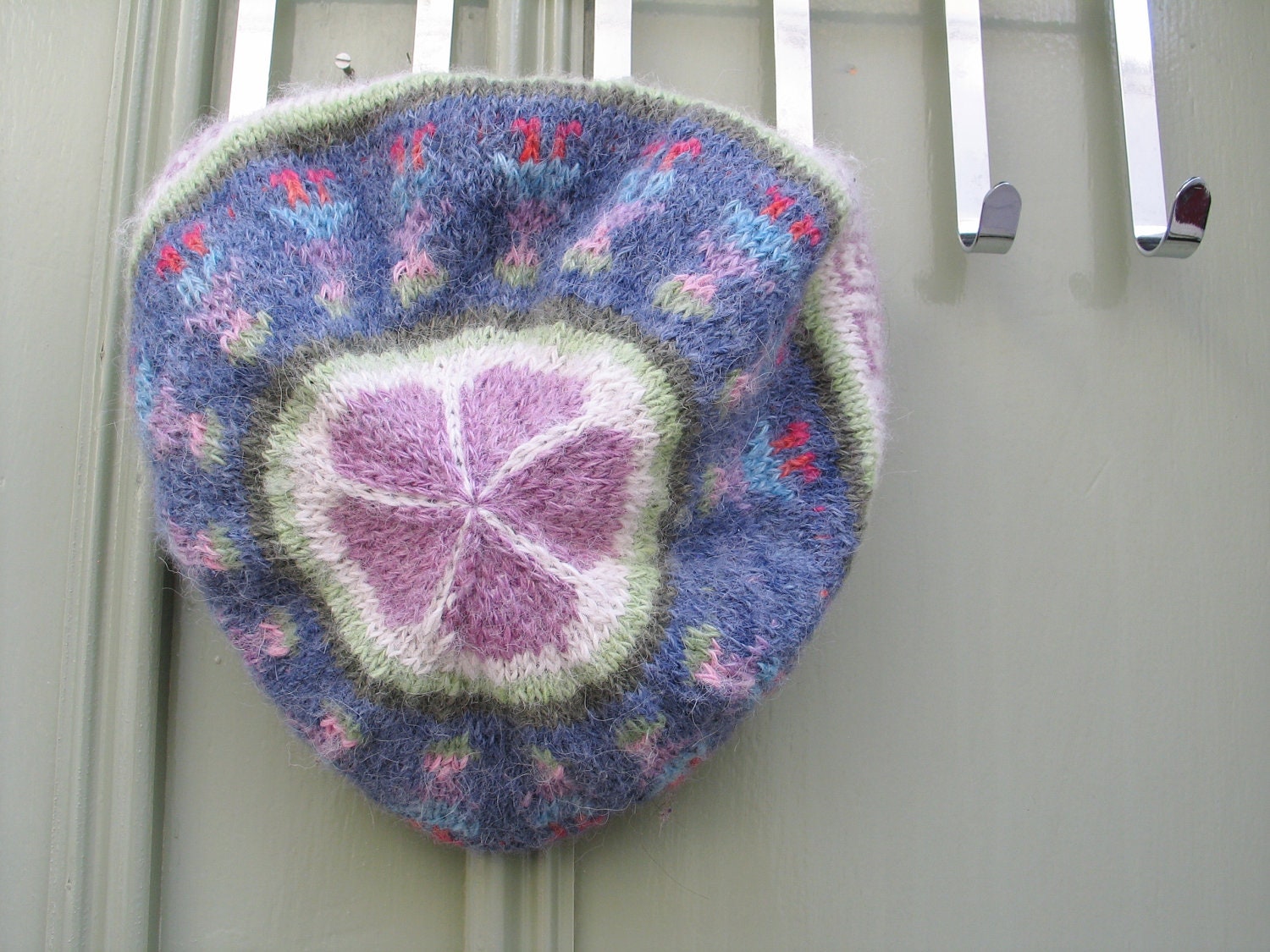 Beautiful super-soft 100% alpaca wool slouchy knit hat