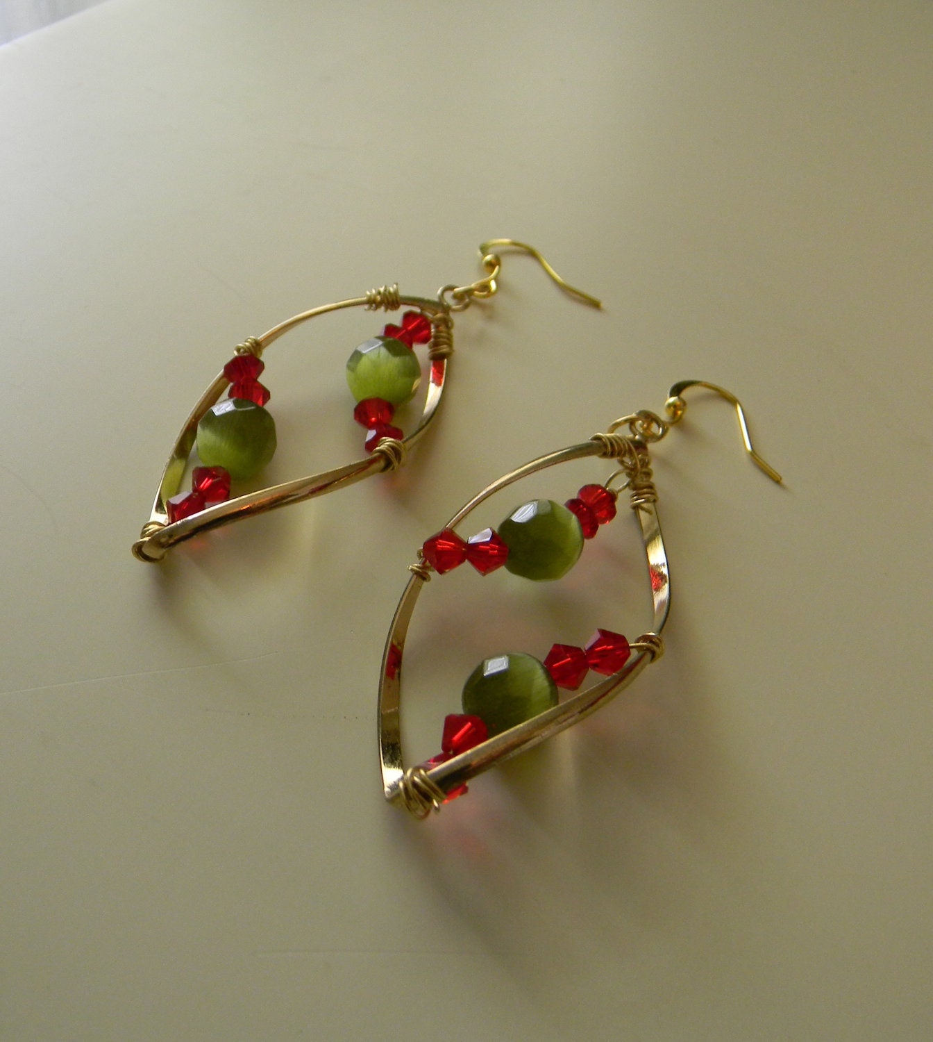 Jewelry Sale 30% Off Gold Hoop Earrings-Swarovski Crystal Beaded Earrings-Green And Gold Hoop Earrings-Earrings Handmade-Dangle Earrings