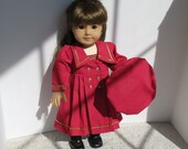 American Girl Doll Red Middy Dress for Samantha by Donna Cotterman