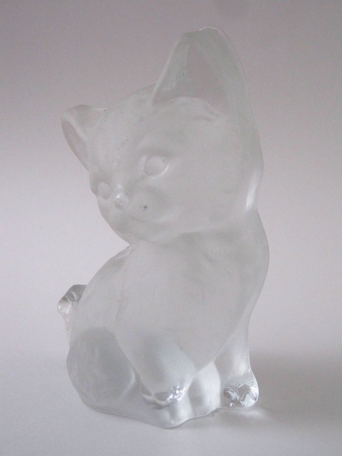 Vintage Viking Glass Cat Figurine