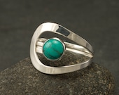 Turquoise Ring- Turquoise Gemstone Ring- Silver Turquoise Ring- Sterling Silver Ring- December Birthstone- silver jewelry- 5, 6, 7, 8, 9