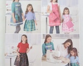 Learn to sew pattern Simplicity 2173 child apron size 3-6