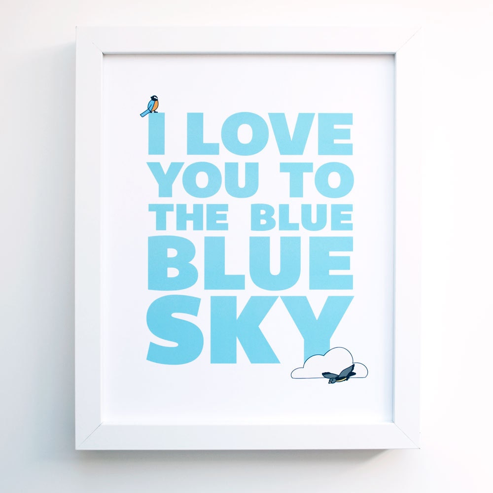 Blue Sky Wall Print