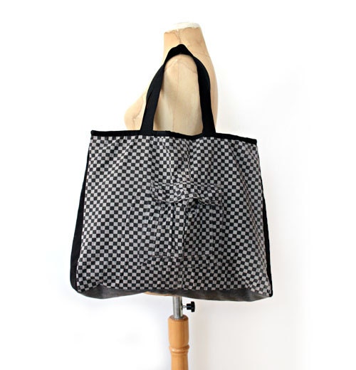 Ooak Large Denim Tote Bag No.9