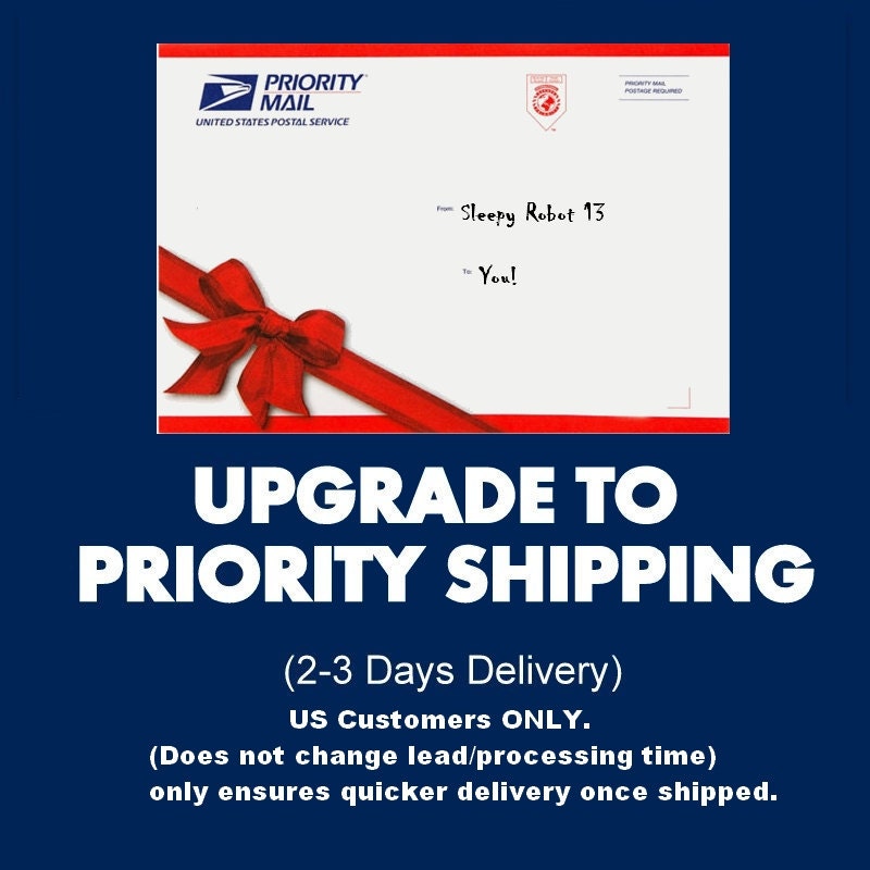 Sleepy Robot 13 Priority Shipping Upgrade