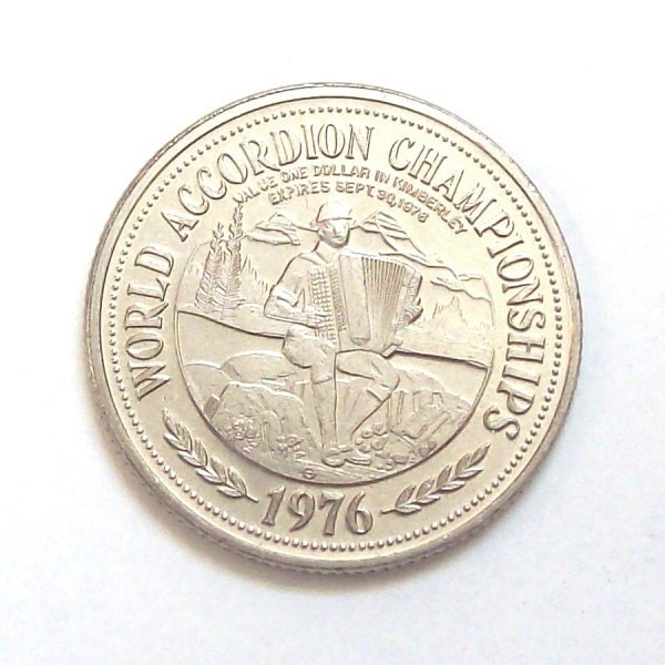 1976 Kimberley BC Trade Dollar Thaler World Accordion Championships