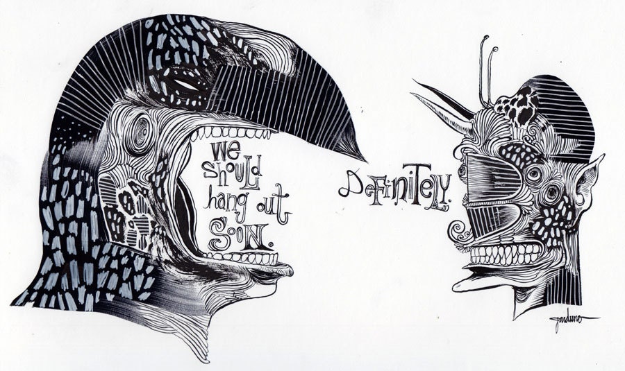 Small Talk 2 Original Illustration