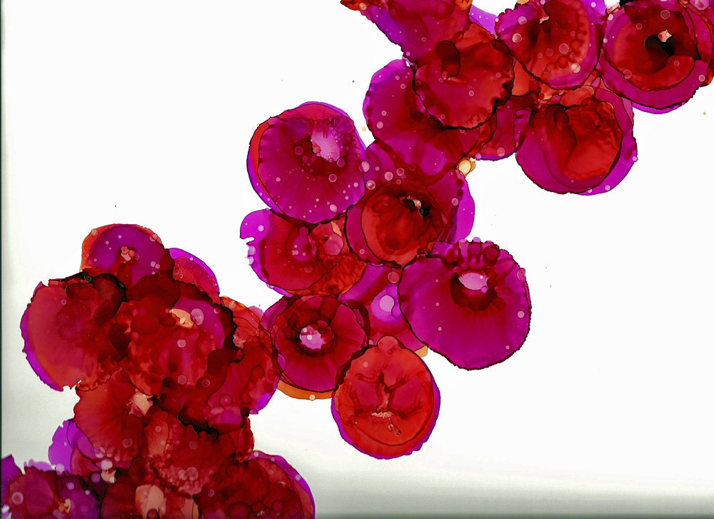 Original Alcohol Ink Painting 9 x 12