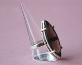 Smoky Quartz Gemstone 925   Sterling Silver  Handmade Ring