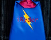 BUY 1 GIVE 1 - Super Hero Cape PERSONALIZED Child  Birthday Gift that gives back-one for one-you get one and we donate one