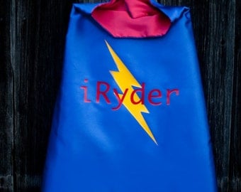 BUY 1 GIVE 1 - Super Hero Cape PERSONALIZED Child  Birthday Gift that gives back-one for one-you get one and we donate one