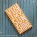 You Are My Sunshine Sign Typography Word Art in Golden Yellow or Straw Heavily Distressed Small Size