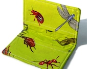 Credit Card Holder, Business Card Holder, Gift Card Holder - Entymology - Bug, Insect, Dragonfly, Beetle