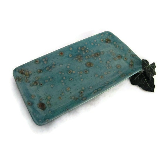 Appetizer Platter - Teal Copper Brown