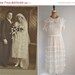 FINAL 50% OFF SALE..//.. vintage 1920s 20s dress / antique cream chiffon dress / An Ethereal  Fairy
