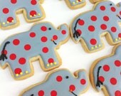 Polka Dot Elephant Cookies (1 dozen)