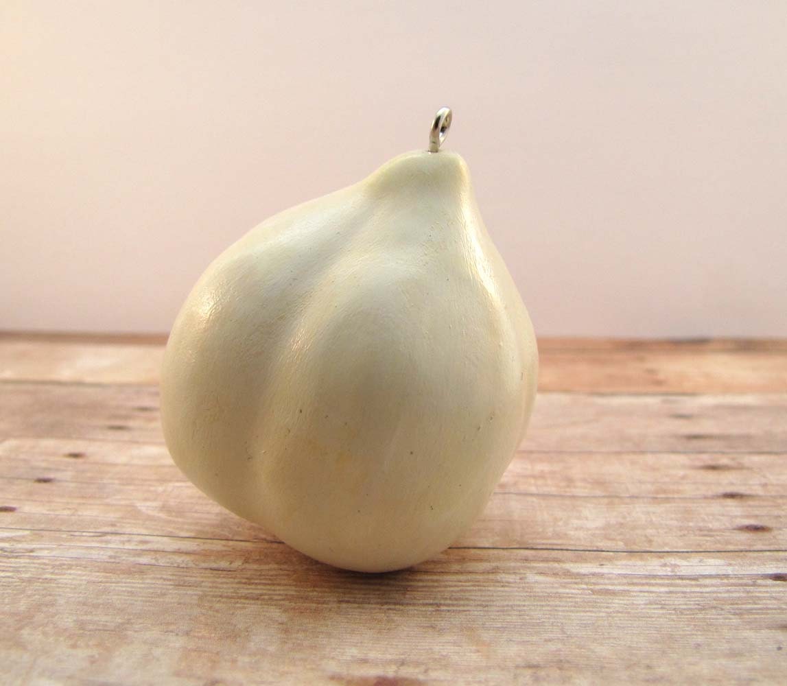 Garlic Polymer Clay Ornament - Farmers Market Collection - Made to Order