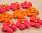 Hibiscus royal icing sugar flowers LOT of 100 Il_170x135