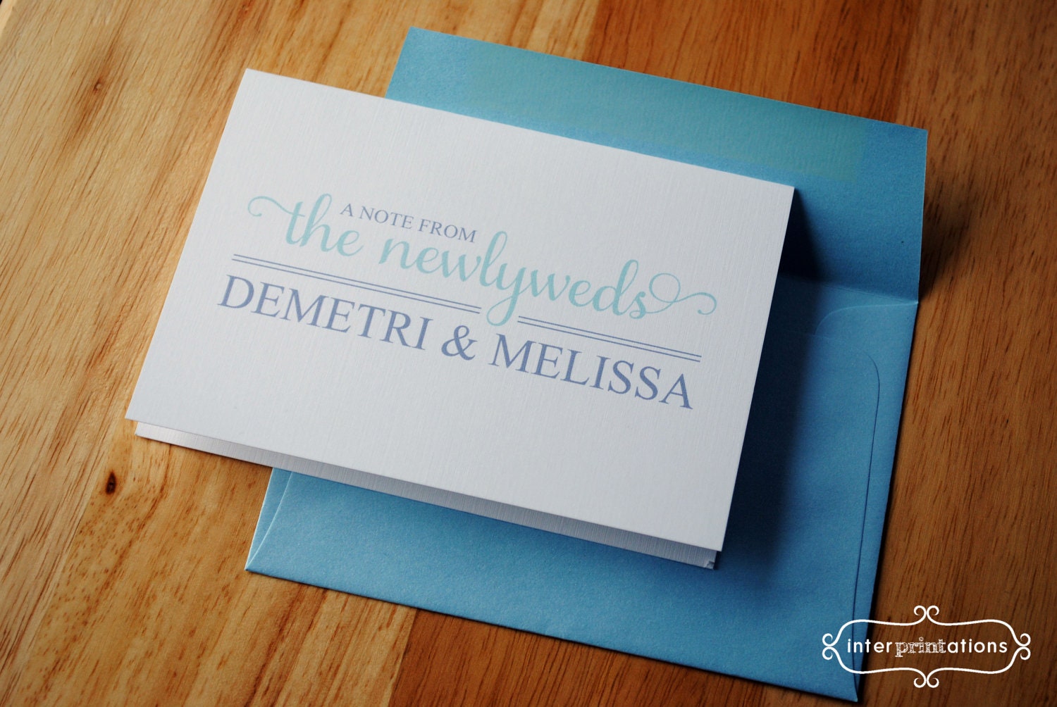 Personalized Notecard Set (Newlyweds)