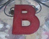 Vintage Mid Century Modern Marquee Sign Letter Red B