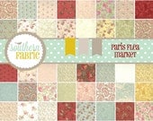 Paris Flea Market  by 3 Sisters for Moda-- Charm Pack -5 inch 42 Quilt Fabric Squares