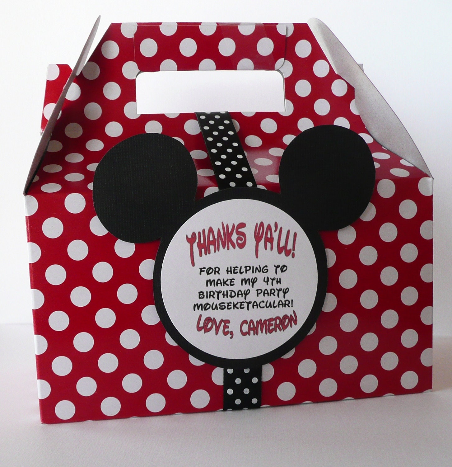 Mickey Mouse Party Favor Box - Set of 12