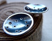 silver six memos earrings by Cari-Jane Hakes inspired by Chapter 1, Lightness from Six Memos for the next Millennium series