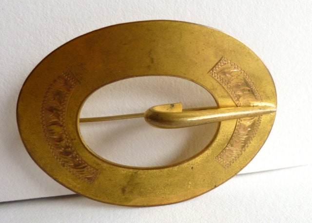 SALE Antique Sash Pin Brooch Large