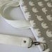 15" Macbook or Laptop bag with handles and detachable shoulder strap- Gray elephant -Ready to ship
