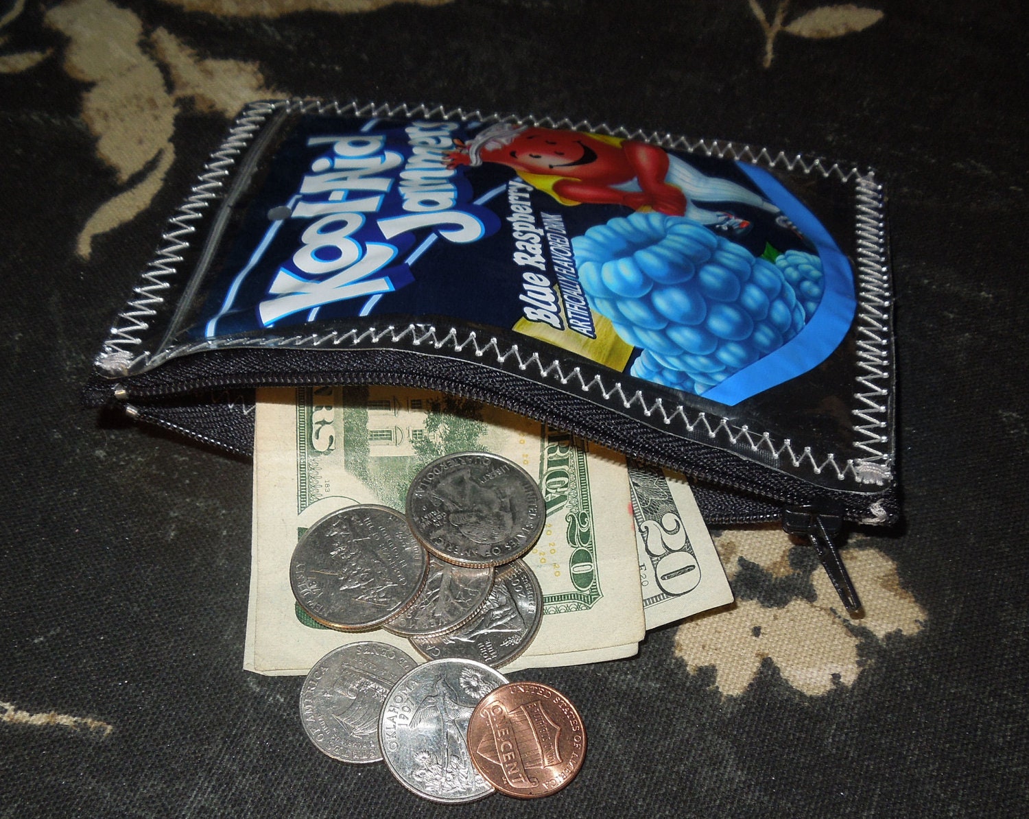 Kool Aid Jammers Blue Rasberry Change Purse
