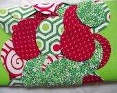 Circle Fabric Garland in Holiday Colors