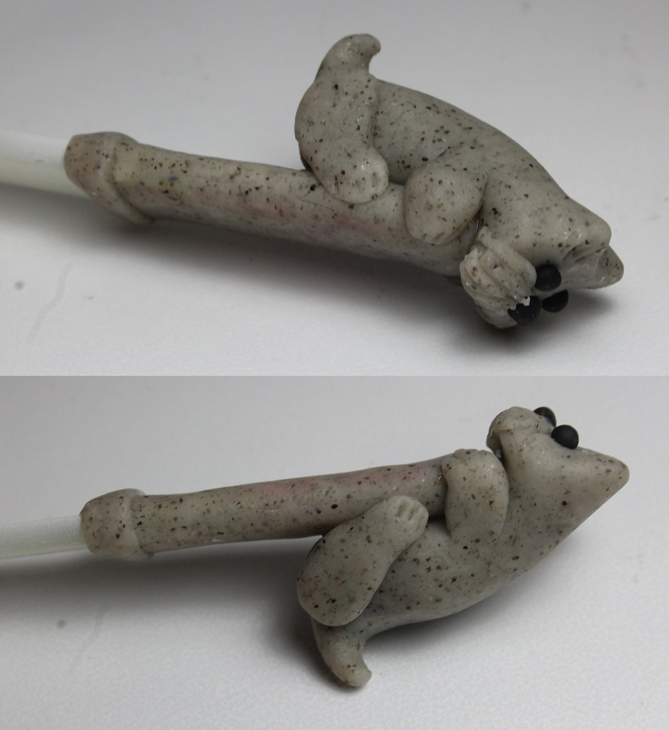 Terrier Polymer Clay decorated Glass Nail File