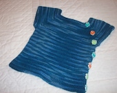 Pacific Baby Sweater Hand Knit in Superwash Merino Wool 12-18 Month