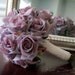 Wedding Bouquet Lavender Rose and Lace Silk Wedding Bouquet