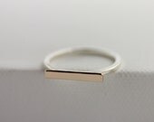 Horizontal Bar Ring - Bronze