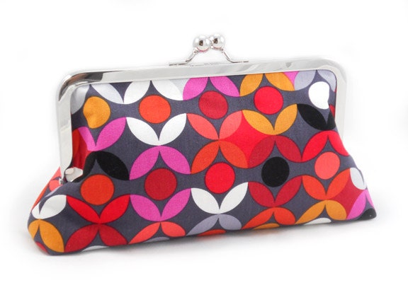 Geo Abstract Flower - Large Clutch