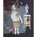 LATE DATE original mixed media figurative paper