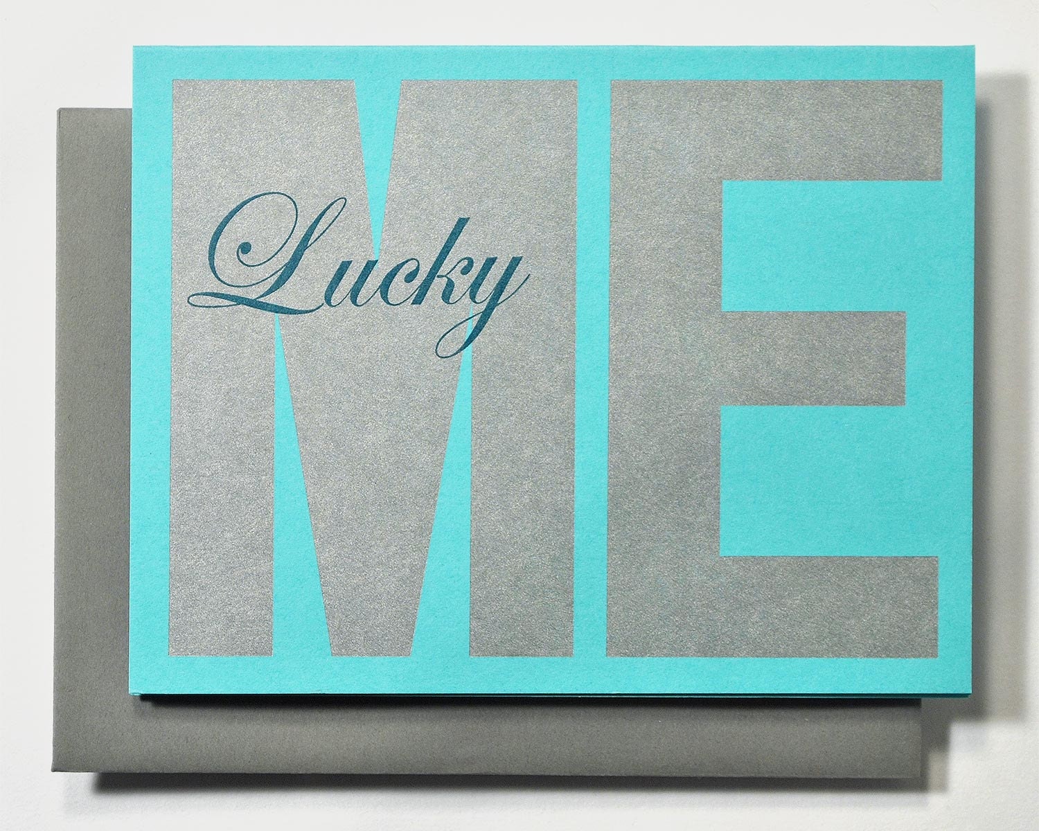 Lucky Me Letterpress Card
