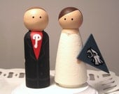 Sport Themed Cake Cuties- Custom Wedding Cake Toppers LARGE SIZE